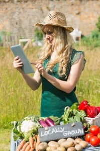 Girl with tablet