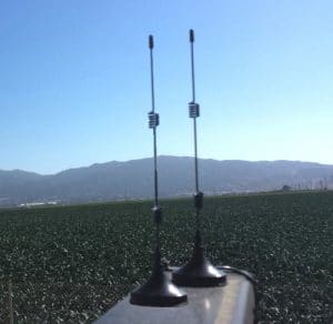 Cab Hub2 antennas on ROPS